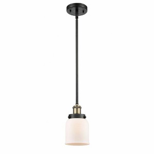 Bell - 1 Light Stem Hung Mini Pendant In Industrial Style-10 Inches Tall and 5 Inches Wide - 1 of 1