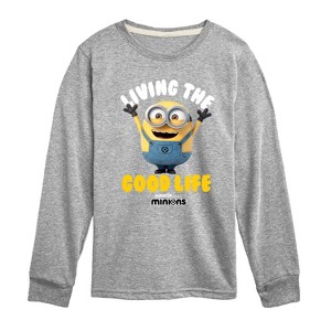 Boys' - Despicable Me Minions - Living The Good Life Long Sleeve Graphic T-Shirt - 1 of 3