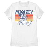 Girl's Disney Mickey Mouse Peace Sign T-shirt - Light Pink - Medium : Target
