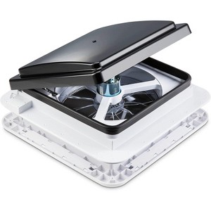 Hike Crew RV Accessories, 11” RV Roof Vent Fan with Smoked Lid - 1 of 4