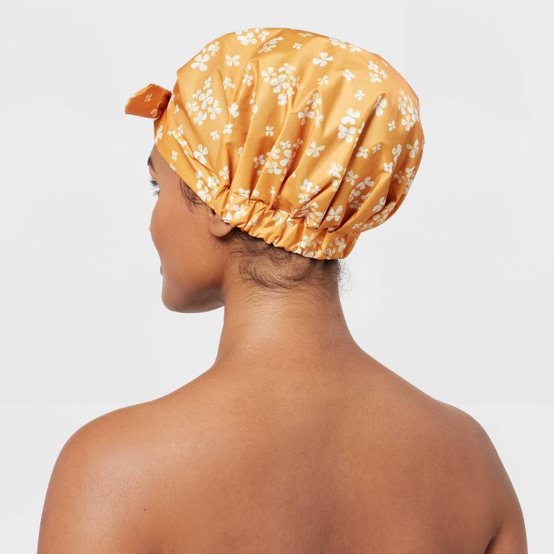Floral Shower Cap Yellow - Room Essentials&#8482;, 3 of 5