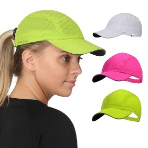 TrailHeads Women’s Running Hat - Lightweight Mesh Summer Cap for hiking, golf, tennis, sports - 1 of 4
