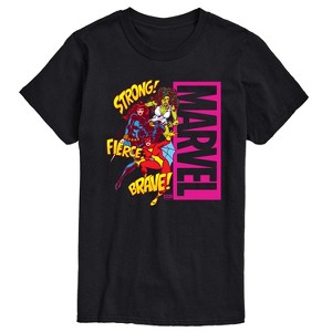 Men's - Marvel - Super Hero Women Sound Effects Short Sleeve Graphic T-Shirt - 1 of 4