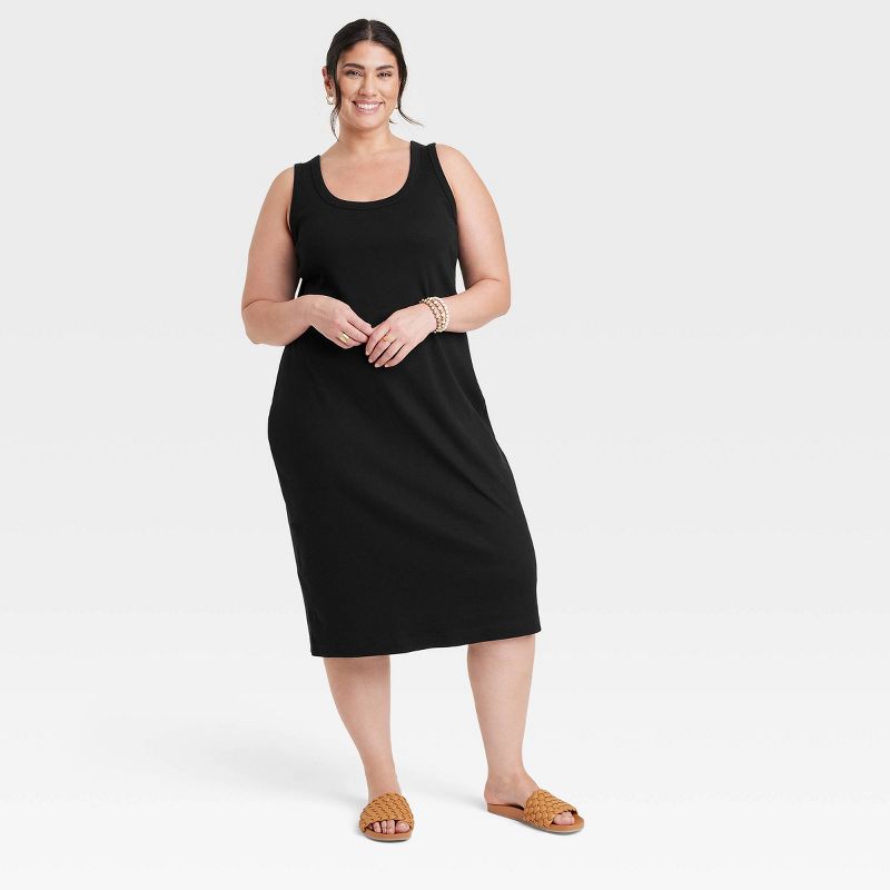 Women's Ribbed Midi T-Shirt Dress - Universal Thread™, 1 of 11