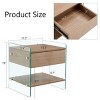 Accent Cabinet Modern with Drawer and Open Shelf for Bedroom or Living Room 17.7in - 3irtyhousy - 4 of 4
