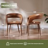 Set of 2 Dining Chair with Metal Legs for Dining Room, Living Room, or Home Office -Morden Fort - 4 of 4