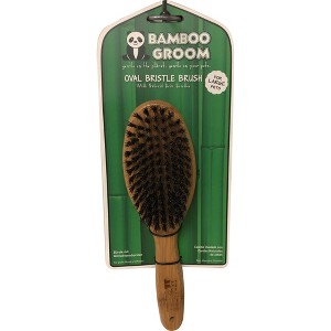 Bamboo Groom Oval Boar Bristle Brush - Pack of 12 - 1 of 1