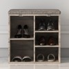 Adjustable Shelves for Entryway Hallway,Shoe Storage Bench, 41 Inch Entryway Shoe Organizer,10 Cubbies Shoe Bench with Cushion and Side Pocket, - 4 of 4