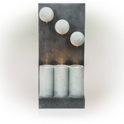 37" Harmonious 3-Tier Infinity Fountain With LED Lights - Alpine Corporation