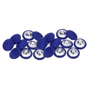 Unique Bargains Cloth Covered Aluminum Sewing Buttons 20 Pcs - 1 of 4