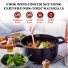 Alva Nori Enameled Cast Iron Dutch Oven with Lid 5 Qt Nonstick Round Pot, Non Toxic, Compatible with All Stovetops, Oven Safe & Induction Safe - 4 of 4