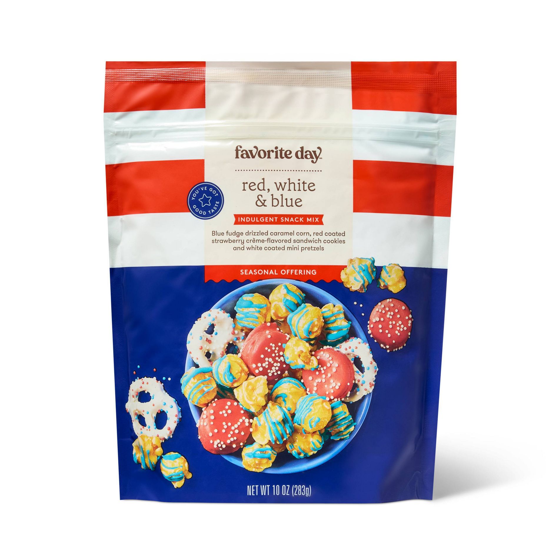 Red, White, & Blue Indulgent Snack Mix - 10oz - Favorite Day™