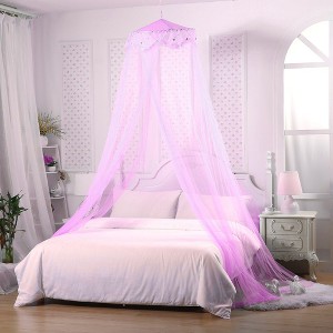 YEERSWAG Versatile Bed Canopy Bed Curtain Net For Single to King Size Best Gift For Girls - 1 of 4