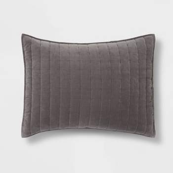 Standard Boho Lofty Velvet Quilt Sham Purple - Threshold™ : Target