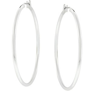 Slickblue Women's Classic Fashion Hoop Earrings, 30mm & 40mm Sizes, Rose Gold, Gold, Silver, Lever Back Jewelry - 1 of 3