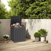 VisioGear Lockable Deck Boxes, Multi-Capacity Outdoor Storage Deck Box, Small Patio Storage Bin for Garden Tools - 2 of 4