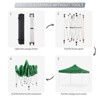 Pop Up Canopy Tent, Commercial Instant Shade Canopy Removable Sidewalls and Roller Bag, Outdoor Portable Shelter for Events, Parties, Camping - 3 of 4