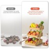 Aoibox Bamboo Fruit Basket, Kitchen Counter Organizer for Fruits and Vegetables, Sturdy Storage Stand with Easy Assembly - 3 of 4