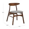 WestinTrends Mid Century Modern Solid Wood Upholstered Dining Side Chair (Set of 4) - 3 of 4