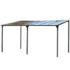 YOOCOZZ Wall-Mounted Gazebo with Iron Frame and PC Roof Panels - Gray - 4 of 4