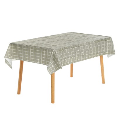 Unique Bargains Rectangle Checkered Disposable Plastic Waterproof Table Covers 6 Pcs
