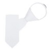 Jacob Alexander Young Boys' 11" Solid Color Pre-Tied Zipper Neck Tie - 2 of 4