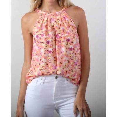 Women's Pleated Halter Top - Veronica M