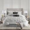 NicBex 7-Piece Gorgeous Bedding Comforter Sets, Solid Color Bedding Set with Tuffed Design and Embroidery Details, Machine Washable - 3 of 4