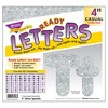 TREND Silver Sparkle 4" Casual Combo Ready Letters®, 3 Packs - 4 of 4