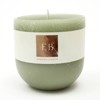 FONTOI Goblet Pillar Candle, Wax Candle for Home Decor, Warm Glow for Relaxation, Celebrations & Everyday Use, Green, 3.94"*3.94"*3.94" - 2 of 4
