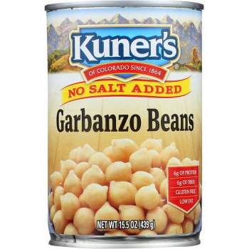 Kuner's Garbanzo Beans No Salt Added - 15.5oz / 12pk