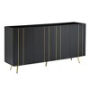 NicBex Shoe Cabinet Decorative Storage Cabinet, Modern TV Stand with 4 Adjustable Shelves for Office, Living Room - 3 of 4
