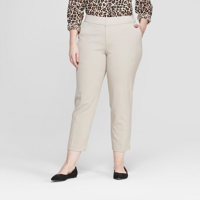 women plus size khaki pants