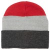 Dungeons and Dragons Game Striped Red Marled Embroidery Logo Knitted Beanie Hat for Winter - 2 of 2