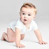 Baby 4pk Short Sleeve Bodysuit - Just One You® made by carter's White - image 2 of 3