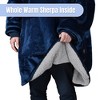 Catalonia University Student Oversized Blanket Hoodie Sweatshirt for Back-To-College, Warm Comfortable Soft Plush Wearable Blanket Pullover - 3 of 4