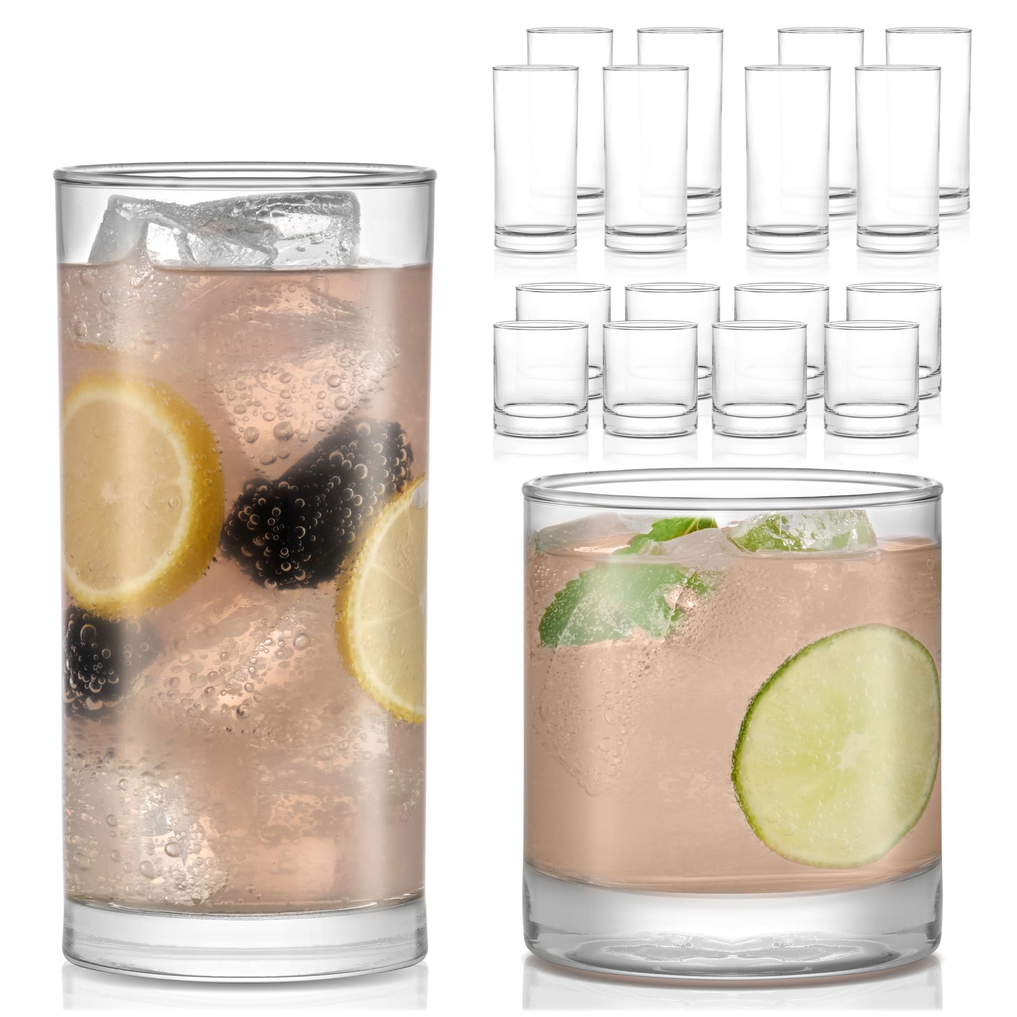 Libbey Province 16 Piece Tumbler and Rocks Glass Set