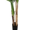 GlasFlength Artificial Plants Artificial Rubber Tree Artificial Banana Tree Faux Plants for Indoor Home Decoration, Green, 39"*38"*55" - 3 of 4