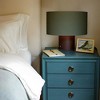 10.6" Retro Walnut Wooden Touch Table Lamp with Corduroy Velvet Shade, Vintage Style for Bedroom, Living Room, Reading Nook, or Hotel Spaces - 4 of 4
