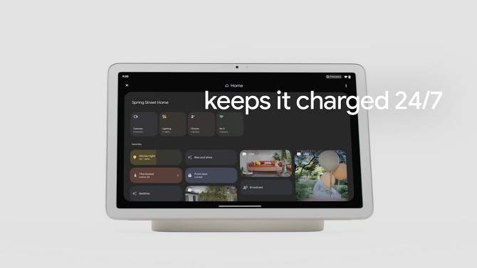 Google Pixel 11" Tablet with Charging Speaker Dock, 2 of 9, play video