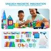 Joyfy 110PCS Magnetic Tiles with Vehicle, 3D Magnet Building Blocks Set Construction STEM Educational Toy for 3 4 5 6 7 8 Year Old Kids Birthday Gift - 3 of 4
