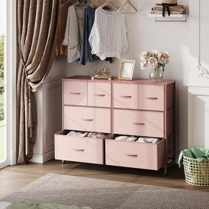 GALAXHERO Dresser with 8 Drawers, Wide Fabric Storage Chest for Bedroom, Closet, Entryway - 1 of 1