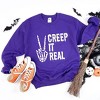 Simply Sage Market Women's Graphic Sweatshirt Creep It Real Peace - 3 of 4