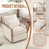 TiramisuBest Swivel Barrel Chair, Comfy Round Accent Sofa Chair for Living Room, 360 Degree Swivel Barrel Club Chair - 4 of 4
