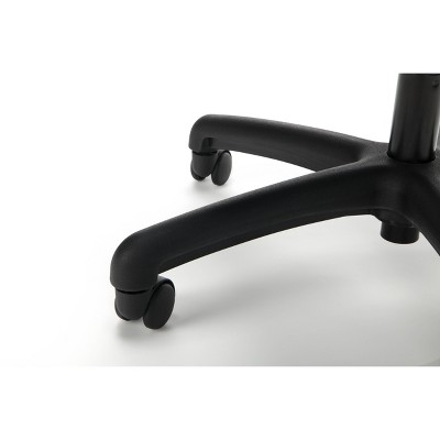 Black Mesh and Bonded Leather Reclining Gaming Chair with Armrests