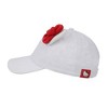 Hello Kitty 3D Bow & Ears Women’s White Traditional Adjustable Hat - 4 of 4