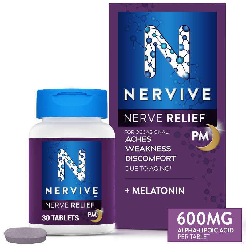 Nervive Nerve Relief PM Tablets - 30ct, 1 of 15