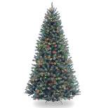 7.5ft National Christmas Tree Company Full North Valley Blue Spruce Artificial Christmas Tree Multicolored