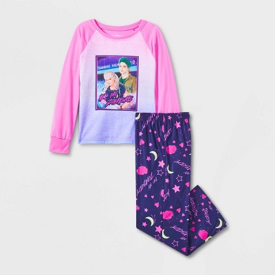 Girls' Disney Zombies 2pc Pajama Set - Pink