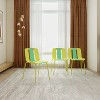 Gulches 4-Pack Modern Striped Color Block Chairs ¨C Indoor/Outdoor, Sturdy Legs, for Living Room/Balcony/Caf¨¦/Terrace - 4 of 4